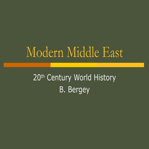 Middle Eastern Culture & History