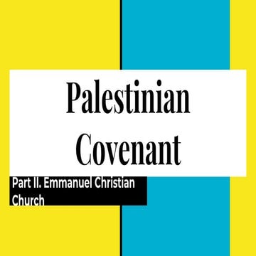 Palestinian covenant  (English - Chinese)