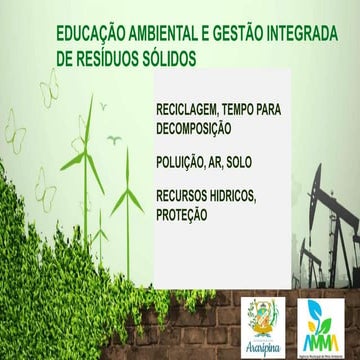 Educação Ambiental e Gestão Integrada de Resíduos Sólidos | PPTX
