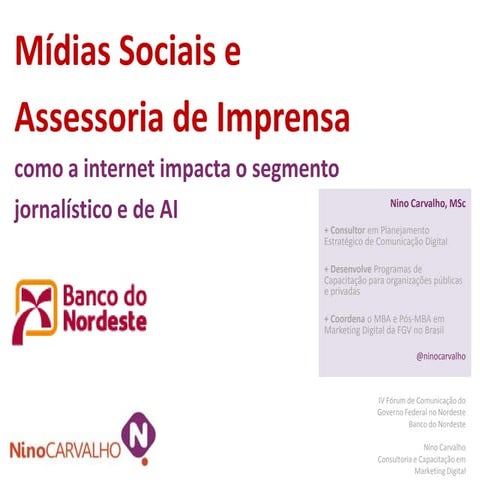 Mídias Sociais e Assessoria de Imprensa