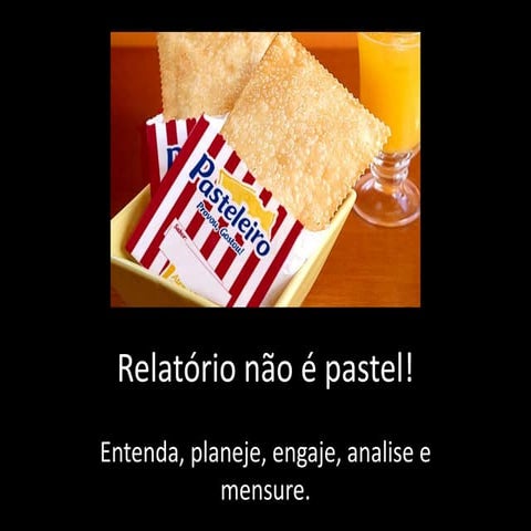 [Call2Social] Relatório não é pastel