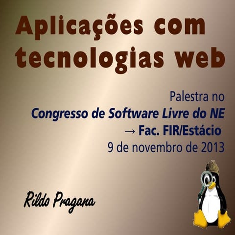 Aplicações com Tecnologias Web