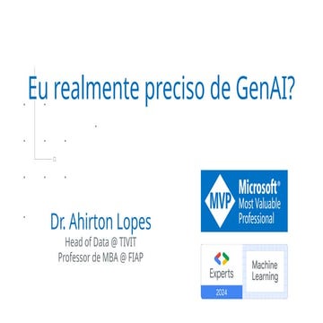Hacktown 2024 - Eu realmente preciso de GenAI?