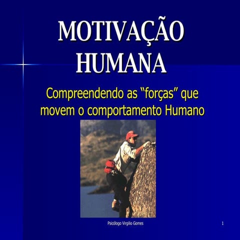 Palestra Motivacao Humana