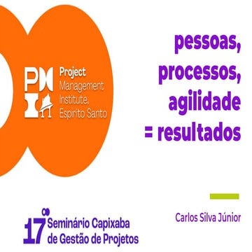 PALESTRA - PESSOAS, PROCESSOS, AGILIDADE E RESULTADOS