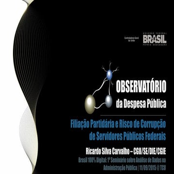 Filiação partidária e risco de corrupção de servidores públicos federais
