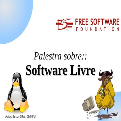 Palestra sobre Software Livre