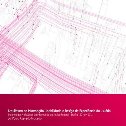 Arquitetura de Informação, Usabilidade e Design de Experiência do Usuário