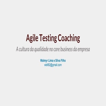 Palestra agile testing coaching 