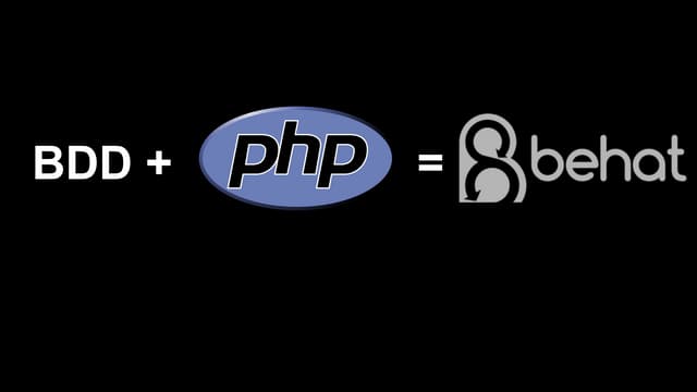 BDD + PHP = behat!