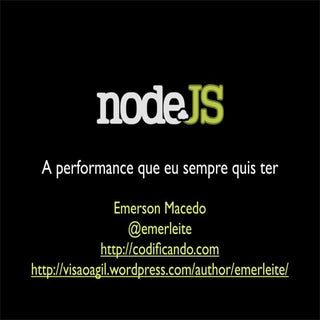 DevInRio 2010 - NodeJS
