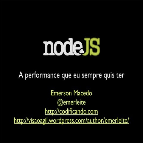 DevInRio 2010 - NodeJS