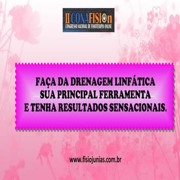 Palestra: Como ter resultados com Drenagem Linfática