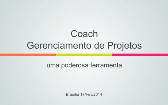 Palestra: Coaching na Gestão de Projetos