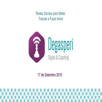 Palestra Happy Hour #smwspP2015 Redes Sociais para Transar