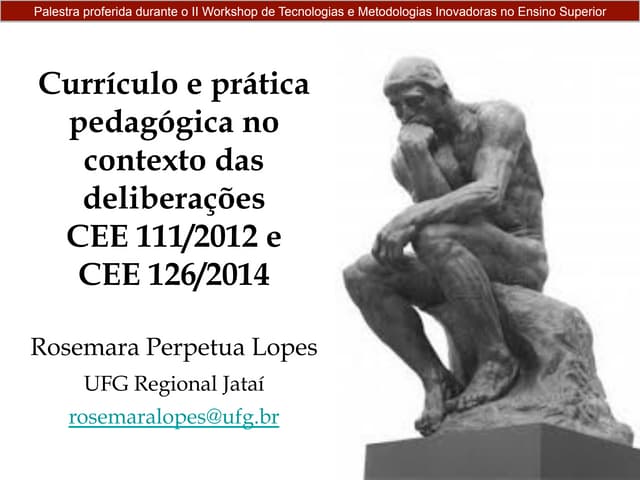 Currículo e Prática Pedagógica no C...