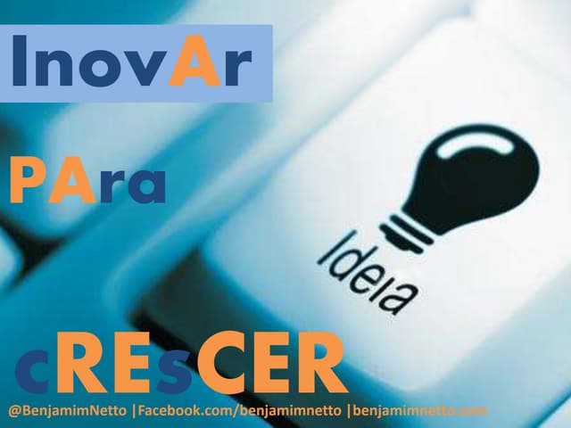 Palestra "Inovar para Crescer"