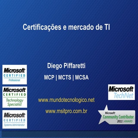 Palestra Microsoft - Certificações (UVA)