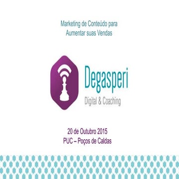 Palestra Marketing de Conteudo para Aumentar suas vendas