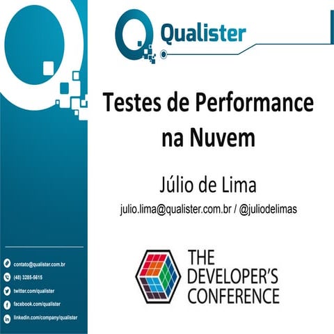Testes de Performance na Nuvem | TDC2014