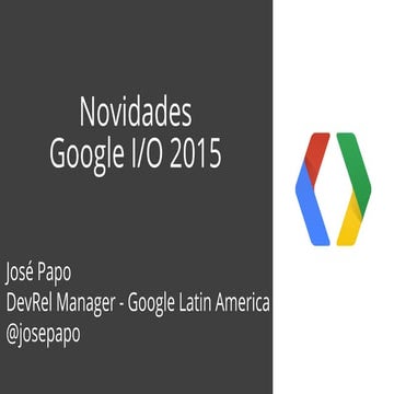 Novidades do Google IO 2015