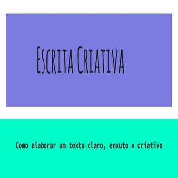 Escrita Criativa - Roseane Queiroz