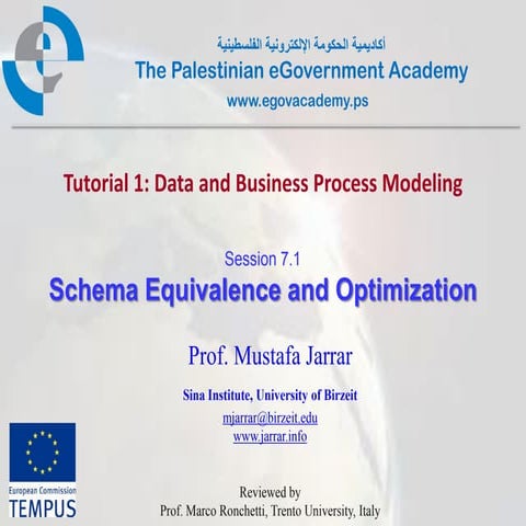 Pal gov.tutorial1.session7 1.schema equivalence and optimization