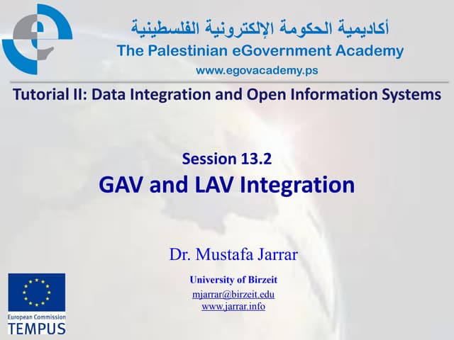Pal gov.tutorial2.session13 2.gav and lav integration
