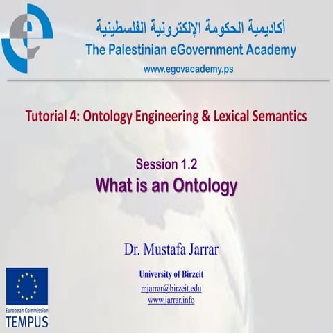 Pal gov.tutorial4.session1 2.whatisontology