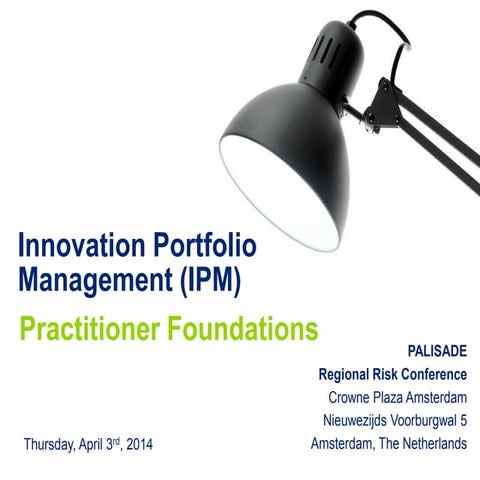 Innovation Portfolio Management Analytics