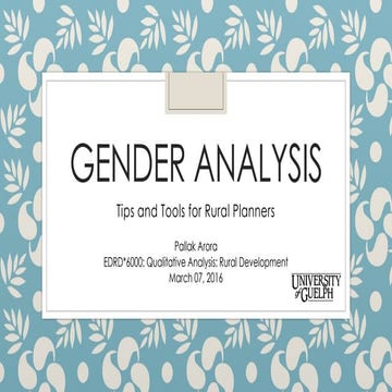 Pallak Arora- Gender Analysis