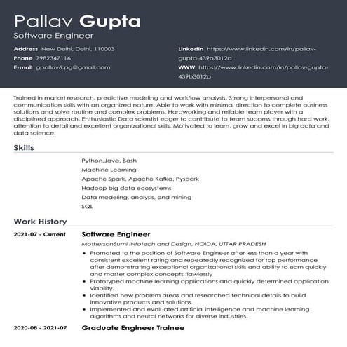 Pallav Gupta resume