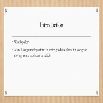 Pallet cm presentation a1