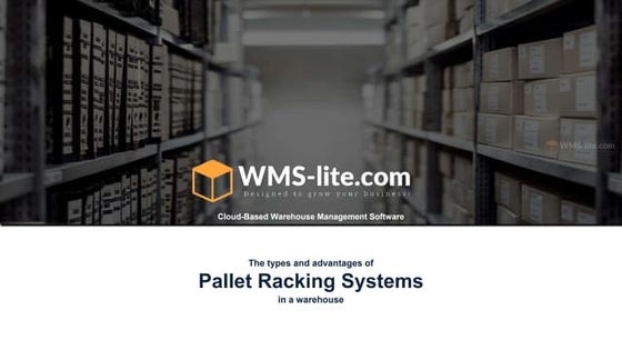 Pallet racking system and types of pallets racking system | PDF