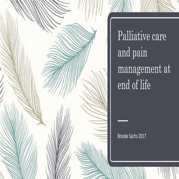 Palliative & End of Life Care | PPT