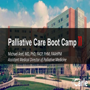 Palliative Care Boot Camp II