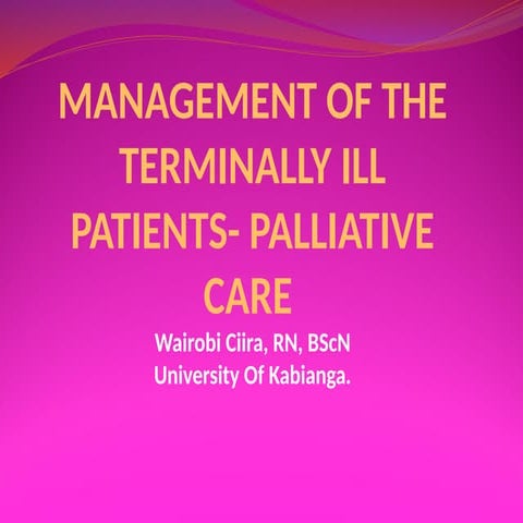 End of life care | PPTX