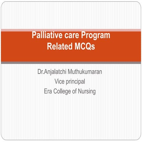 palliative Care related MCQs.pptx