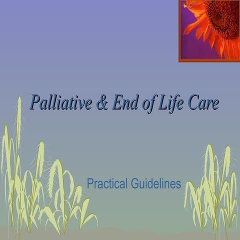 Palliative & End of Life Care | PPT