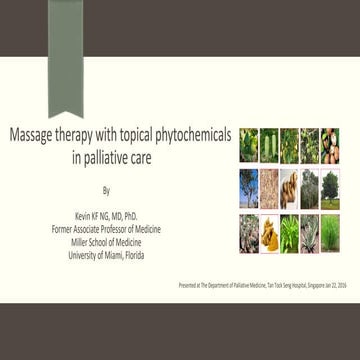 Palliative medicine lecture jan 22, 2016