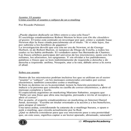 Cómo escribir el subject de un e-mailing