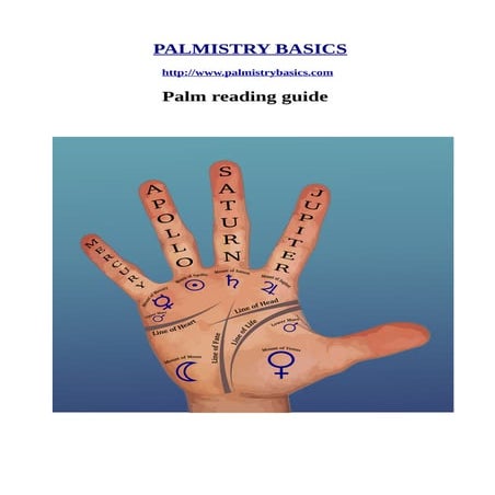 Palmistry basics pdf