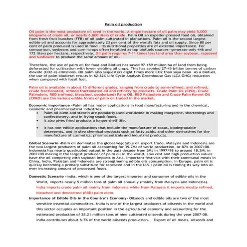 Oil Palm Supply chain