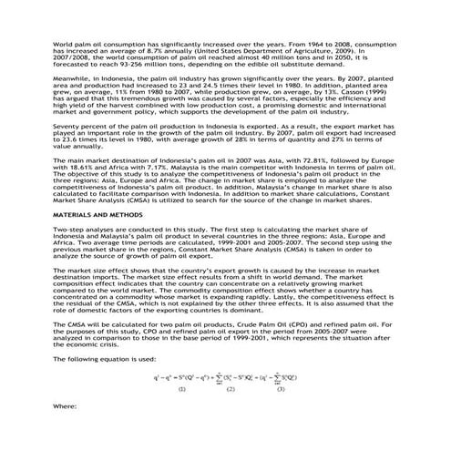 Palm oil trade flows