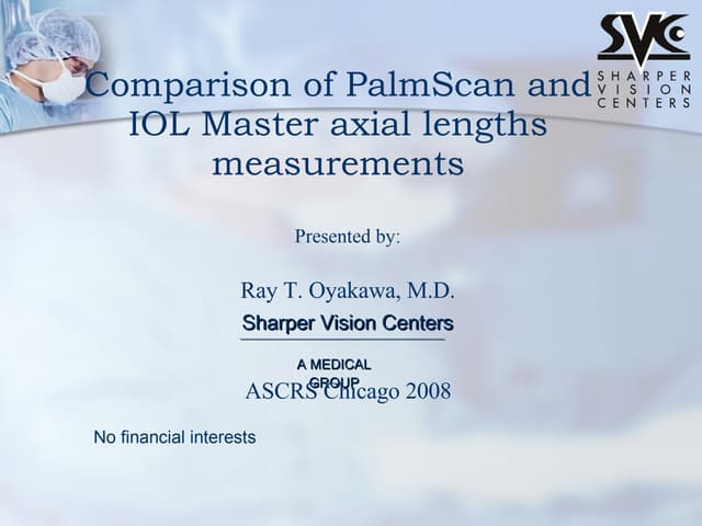 PalmScan x IOL Master