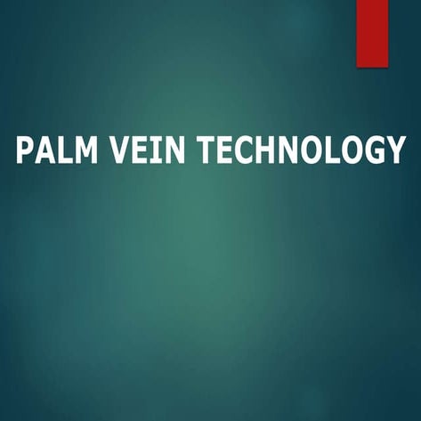 Palm vein technology