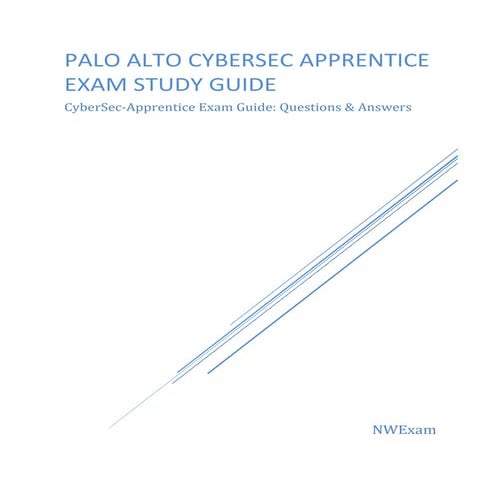 CyberSec-Apprentice Certification: Sample Questions & Answers