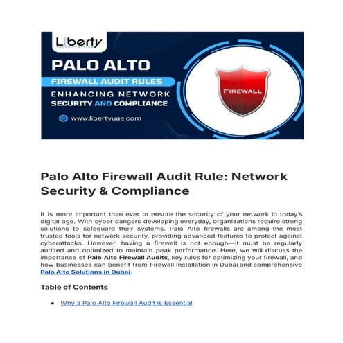 Palo Alto Firewall Audit Rule : Network Security & Compliance.pdf