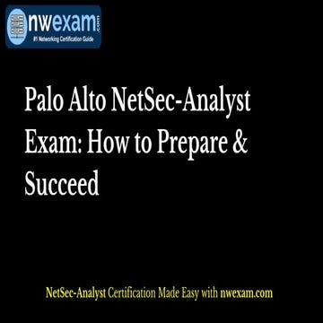 Palo Alto NetSec-Analyst Exam Q&A & Preparation Tips