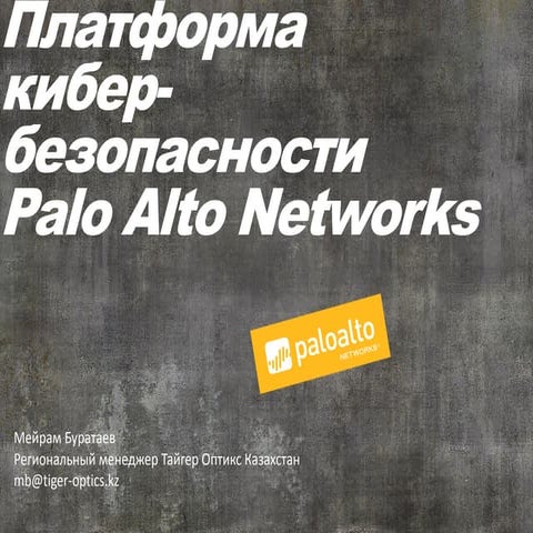 платформа кибер безопасности Palo alto networks
